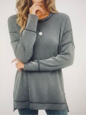 Anna-Kaci Ribbed Knit Pullover NWT